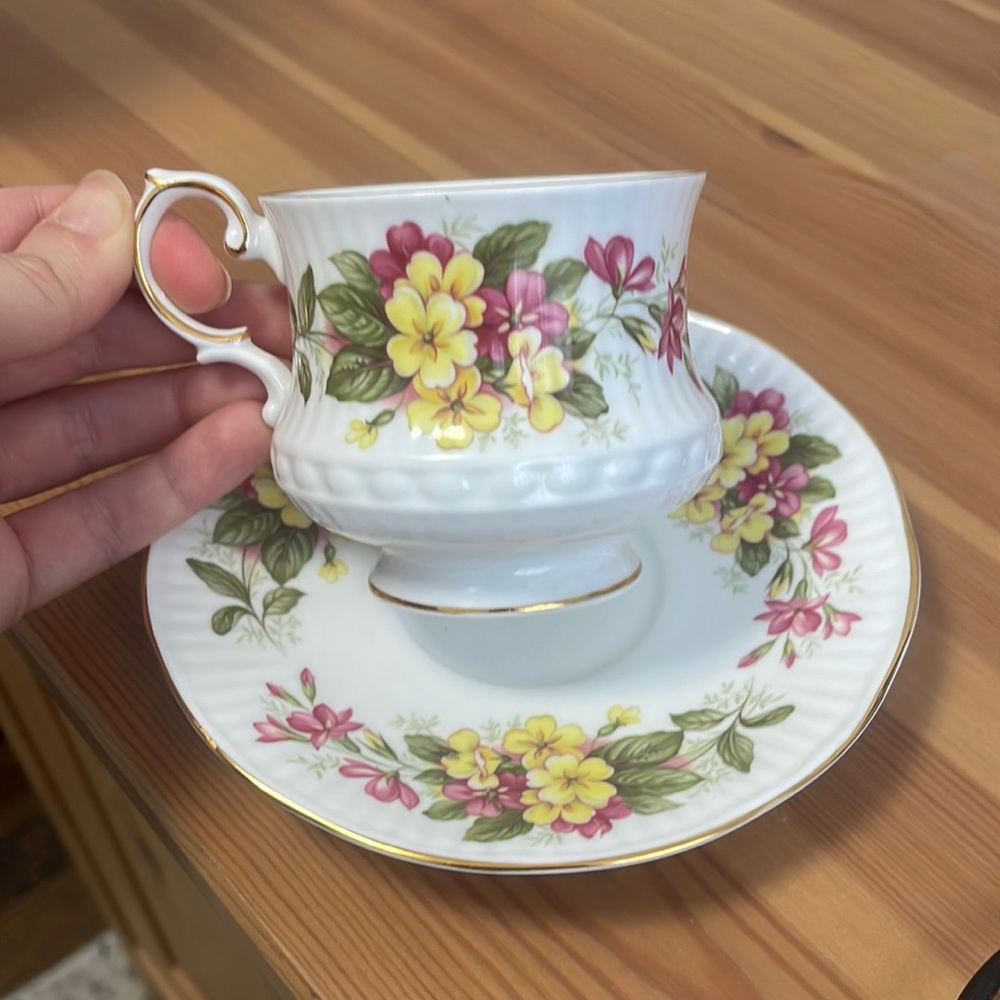 Vintage Queen's Tea and Saucer Set